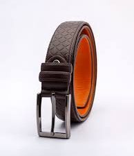 Brown leather belt